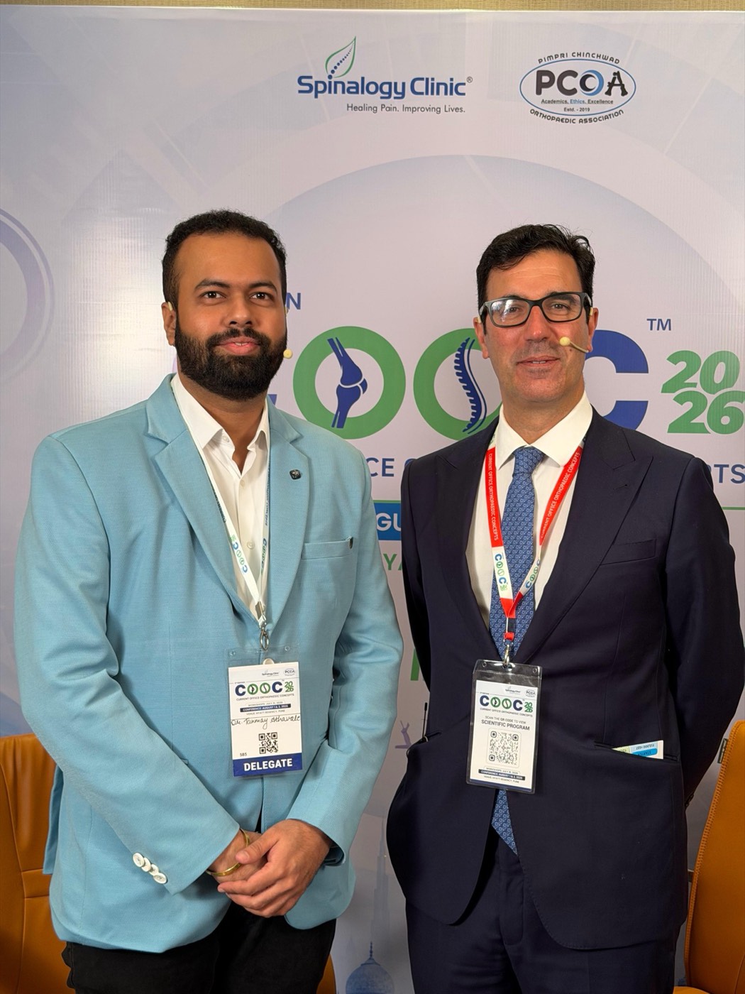 Dr. Tanmay Athawale with faculty at COOC 2026
