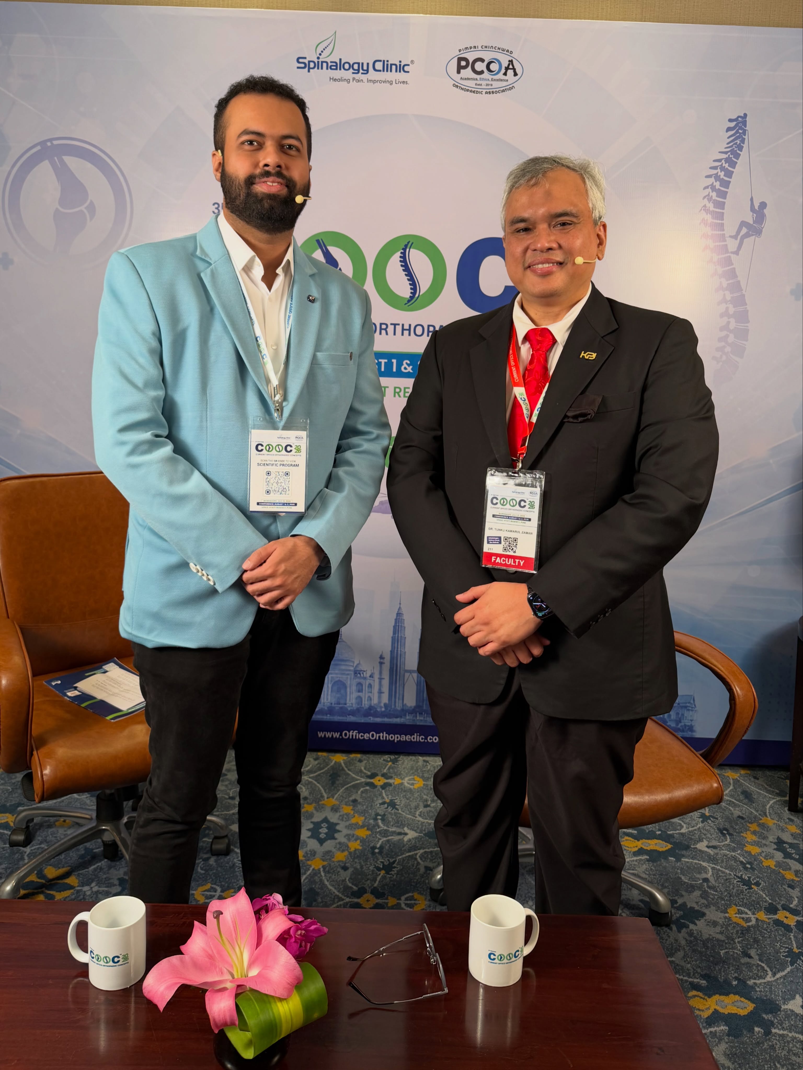 Dr. Tanmay Athawale at an orthopaedic conference