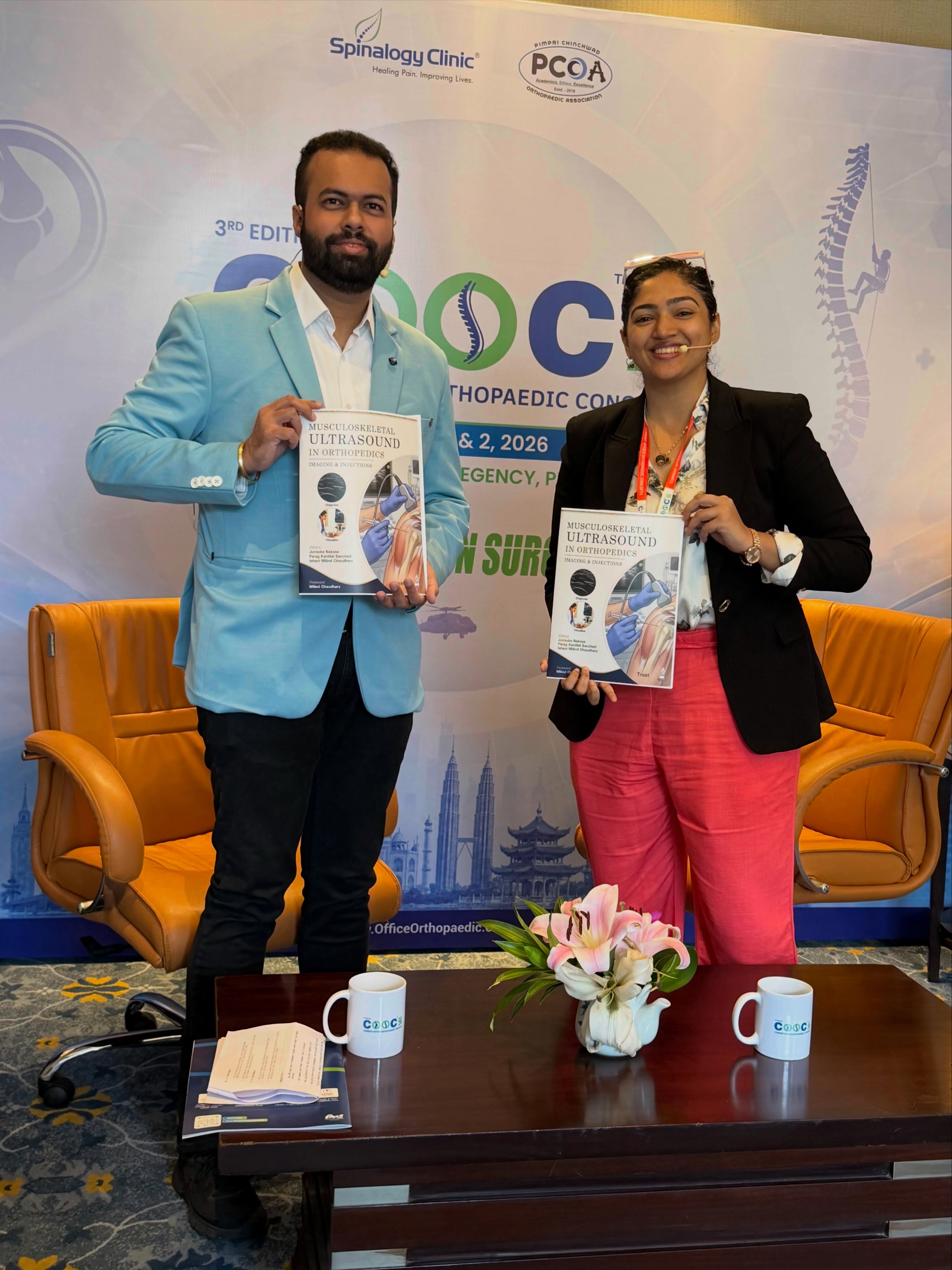 Dr. Tanmay Athawale during a professional orthopaedic session at COOC 2026